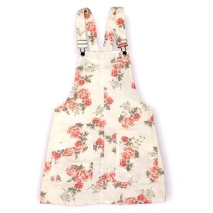 No Boundaries Floral Mini Dress - Cream and Pink